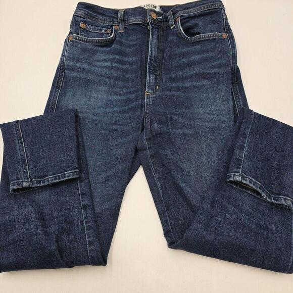 Agolde Jeans Womens Size 27 Blue Denim Upsized Button Fly Pants 96-4 - Picture 3 of 12